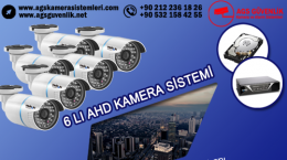 6 Kameralı  AHD Güvenlik Sistemi 1950 ₺